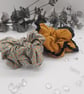 2 Large, gold theme scrunchies, free uk delivery.   - Image 1