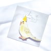 Hand-painted Bird Brooch