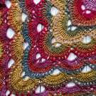 Crochet lace scarf shawl Folk