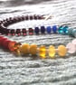 Heat gradient rondelle necklace - Image 2