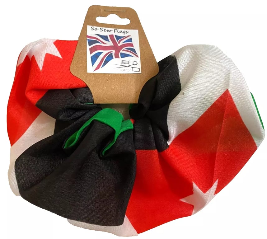 Jordan Jordanian Flag Hair Scrunchie Scrunchies Accessory Ties Elastic