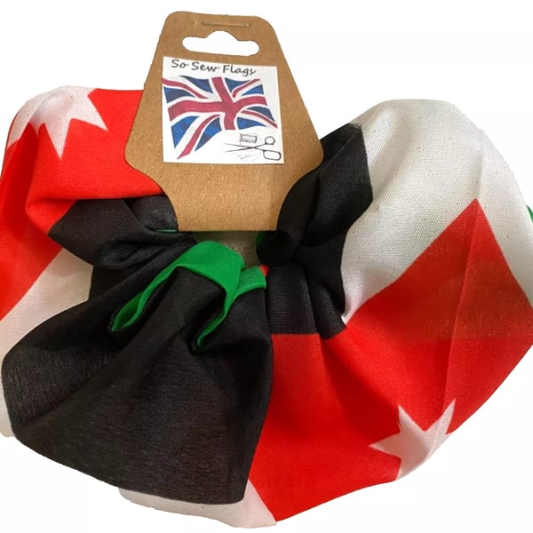 Jordan Jordanian Flag Hair Scrunchie Scrunchies Accessory Ties Elastic