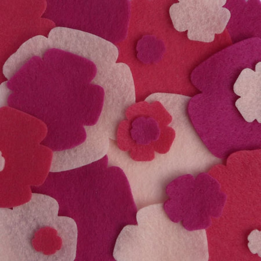 Felt Roses - 'Pretty In Pink'