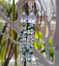 Long cascade sea themed earrings 