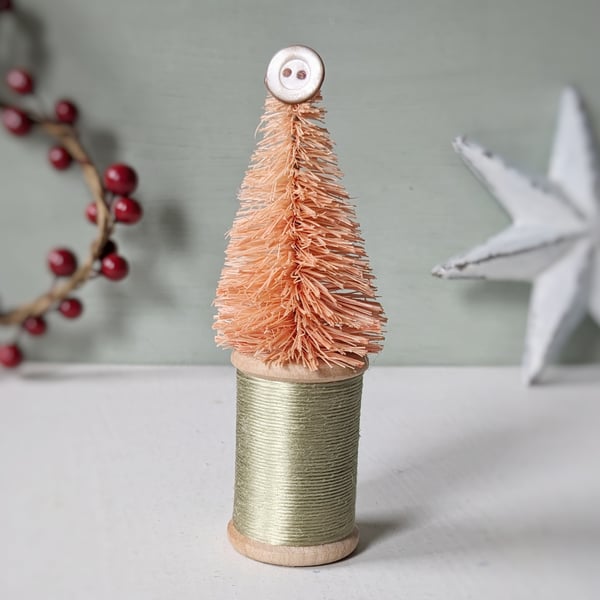 Vintage Bobbin Christmas Tree Decoration