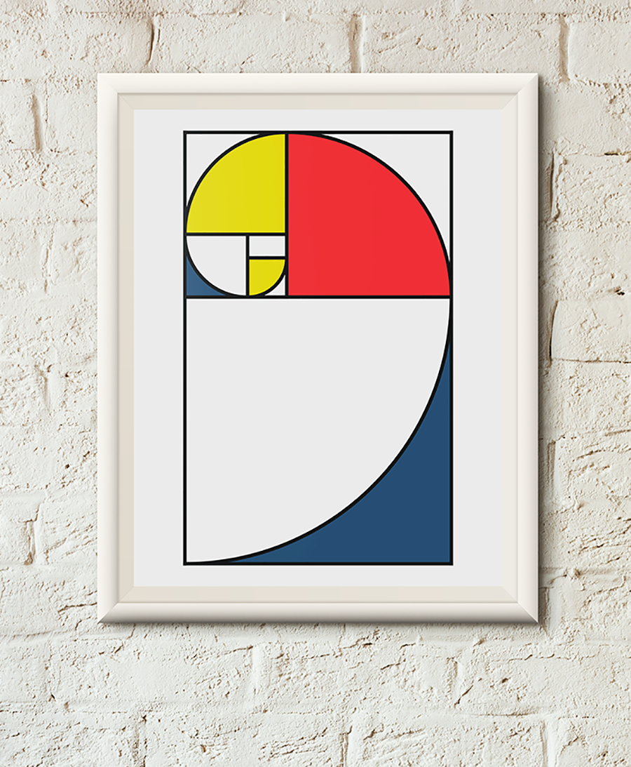 Golden Section screen print