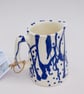 half pint blue slip jug - Image 3