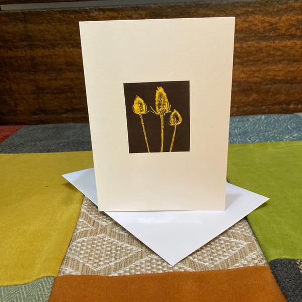 Grasses - Amber Greeting Card