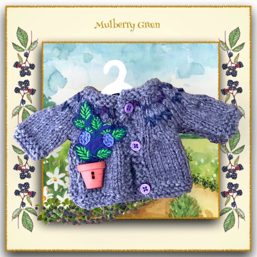 Reserved for June - Pot of Flowers Cardigan