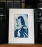 Mata Dolorosa Sculpture Cyanotype Photo Print O.O.A.K. Home Decor Art - Image 1