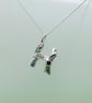 Letter H charm in fine silver - Image 5