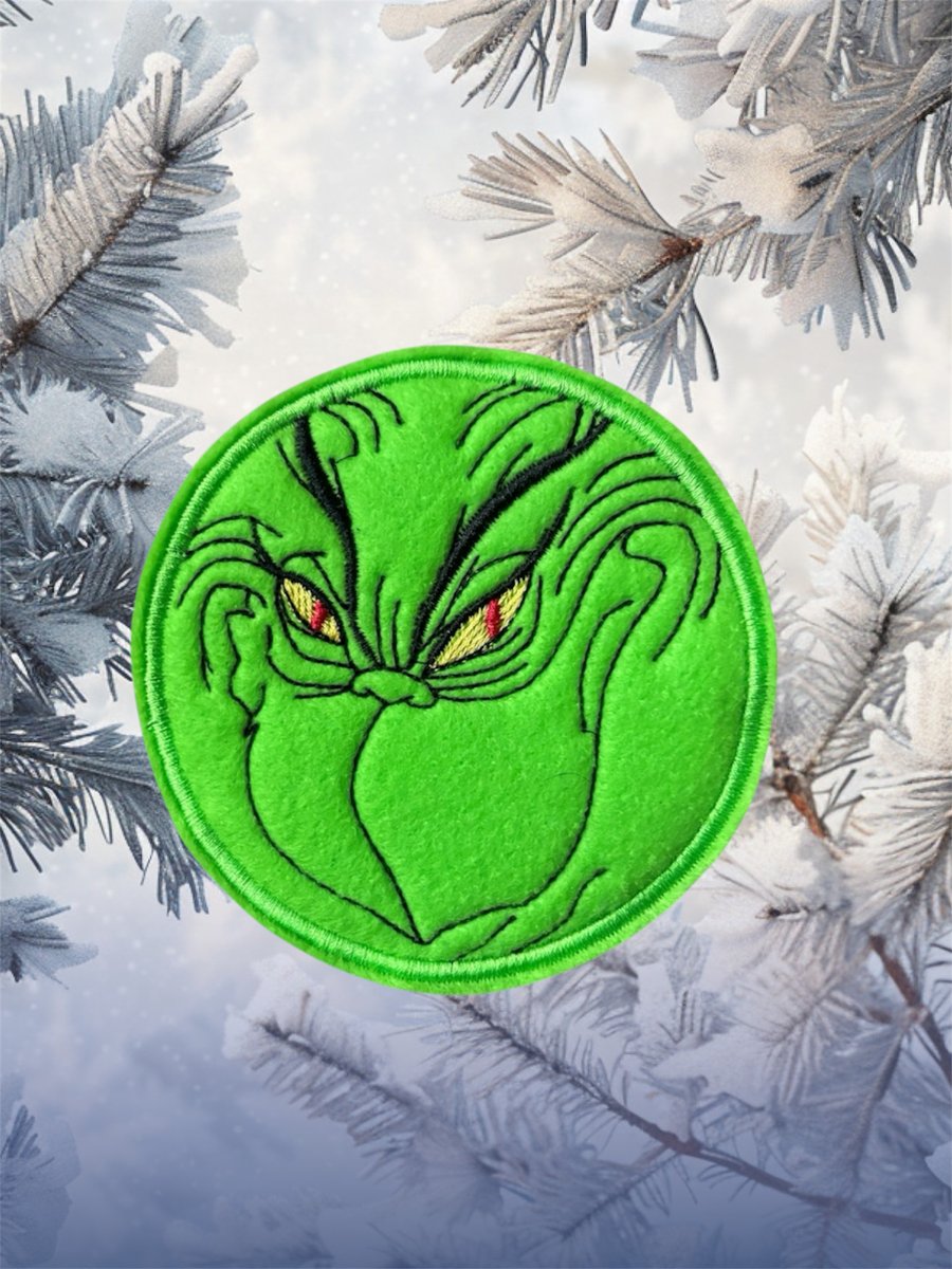 The Grinch design 3 Christmas Embroidered Hanging Keepsake, 