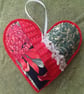 Affirmation Patchwork Heart Hanging