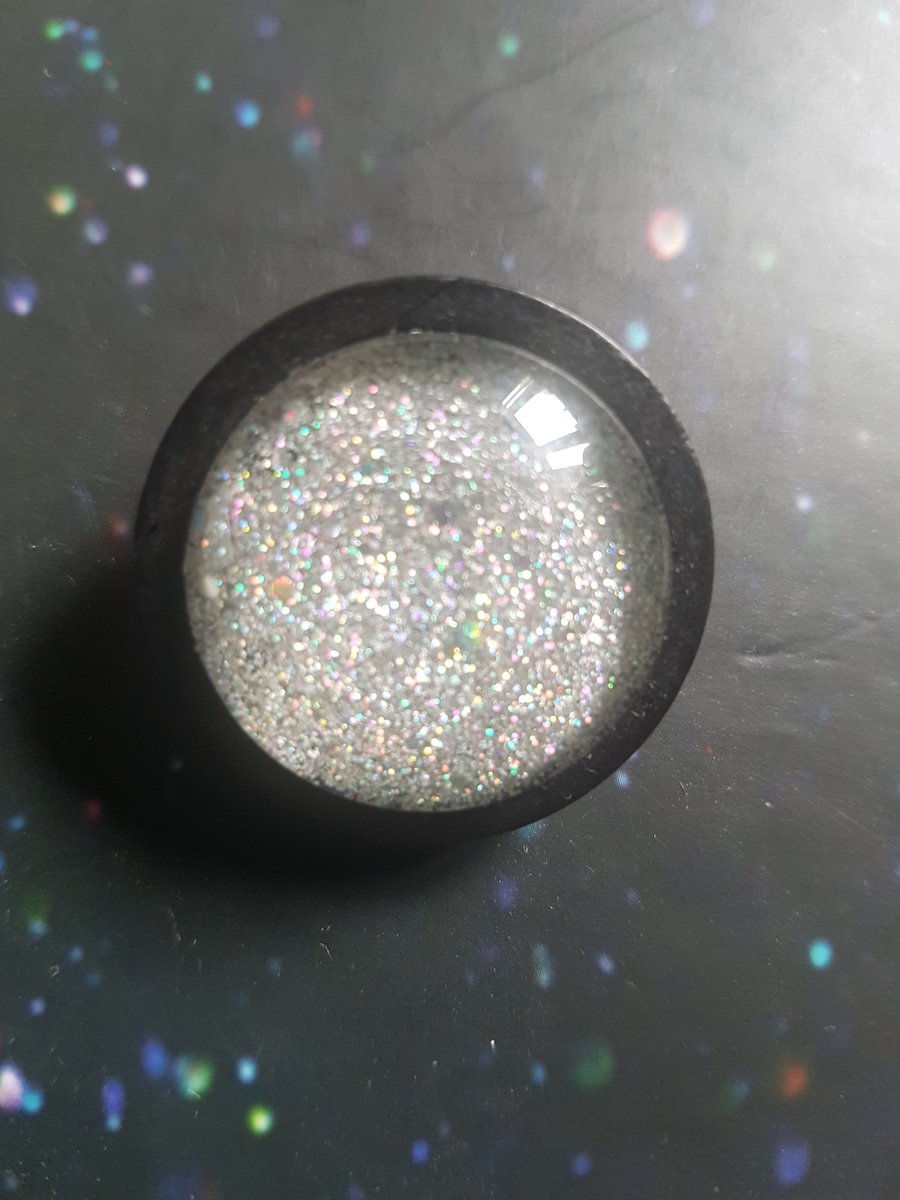 SPARKLING wooden handmade brooche