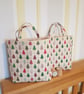 Reusable Christmas gift bag;  sparkly trees - Image 3