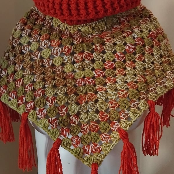 Crochet Cowl Poncho Style