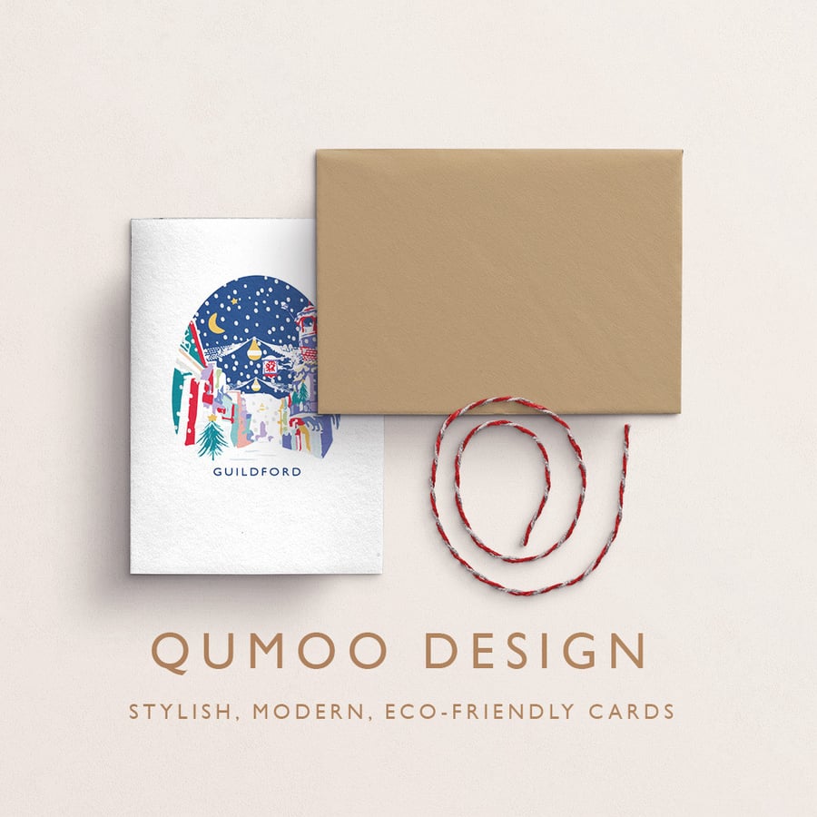 Christmas Card Guildford High Street Surrey