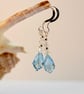 Aquamarine Swarovski Crystal Teardrop And Sterling Silver Earrings. - Image 6