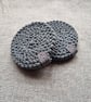 Macrame Chunky Round Coaster - Boho Style - Pair - Image 2