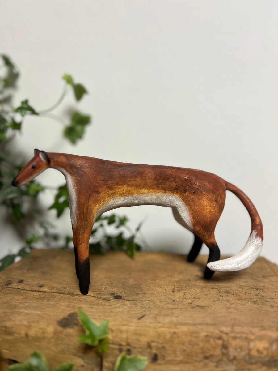 Standing Fox Sculpture 13cm