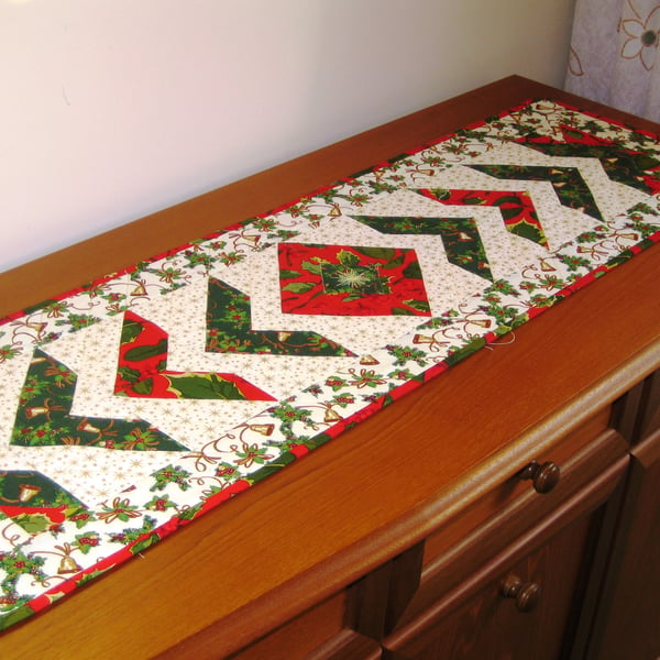 Patchwork Christmas Table Runner