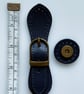 Blue Buckle Clasp & Strap Hardware Kit for Making a Felt Bag on a Ball - Image 2