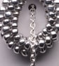 Silver Teardrop Threader Earrings - Image 6