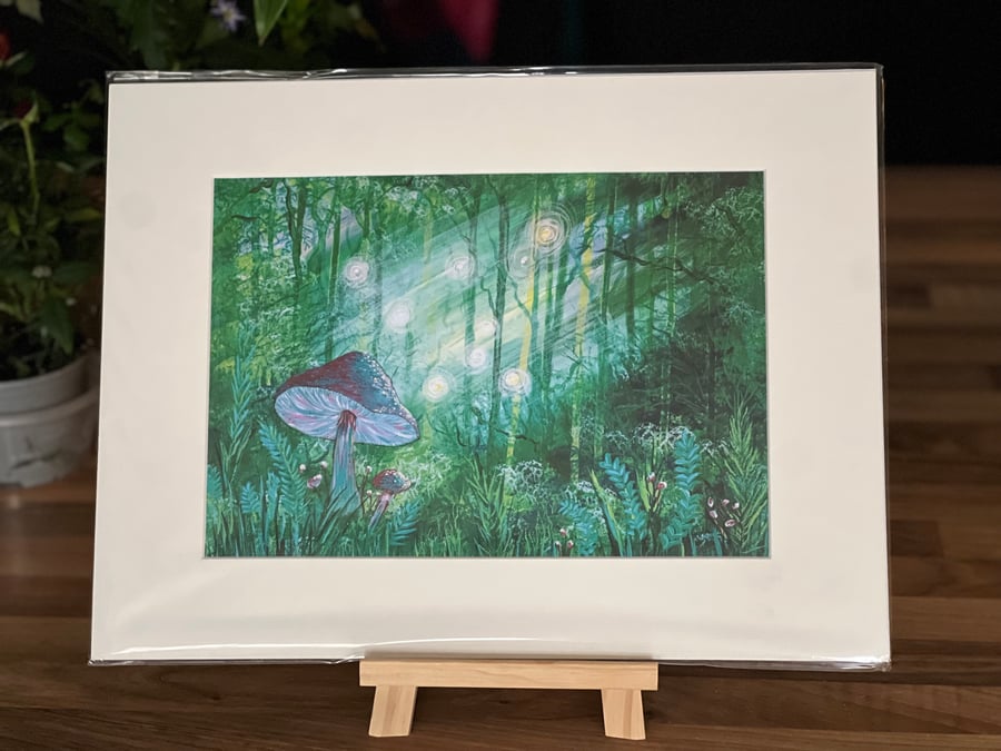 Art Print of Acrylic painting - Glimmers