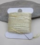 15m Natural Dye Light Weld Yellow Pure Silk Embroidery Thread - Image 1