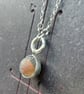 sea glass spinning marble on 18 inch sterling silver chain - Image 7