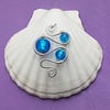 Beautiful Blue Swirl pendant
