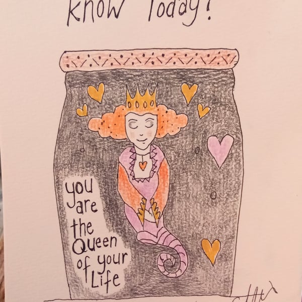Small Prophets inspired original drawing "Queen of your life"
