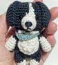Border Collie Crochet Pattern PDF - Amigurumi Dog Bag Charm