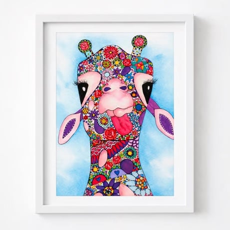 Giraffe Fine Art Giclee Print