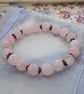 Rose quartz & copper bracelet - Image 1