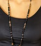 Black Obsidian & Crystal beaded Necklace. - Image 2