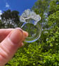 Glass Swirl Band Ring With Iridescent Glass Beads. Size L and half - Image 2