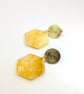 Radiant Sunburst Yellow Quartz Geometric dangle earrings  - Image 7