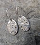 Handmade Fine Silver Drop Earrings - Summer Meadow Design - Image 3