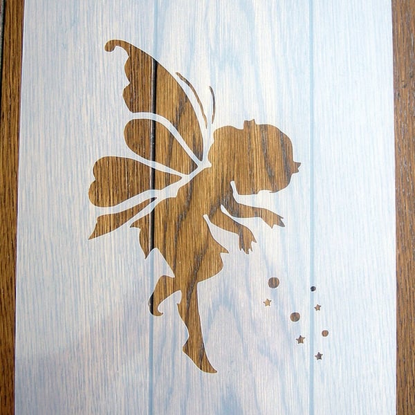 Fairy Stencil Mask Reusable PP Sheet for Arts & Crafts