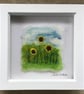 Sunflower Picture, Wool Felt and Embroidery  - Image 2