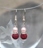 Lava bead and crystal earrings - Image 2