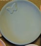 Sea green dish with butterfly - Image 2