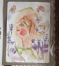 Lavender girl. Unframed Painting 