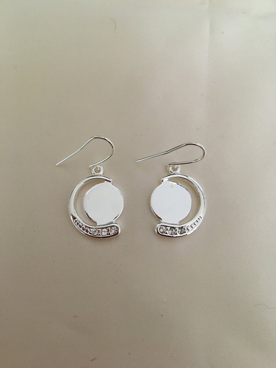 New Moon Earring Settings - E6