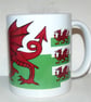 welsh dragon ceramic mug, cymru,dragon,wales - Image 3