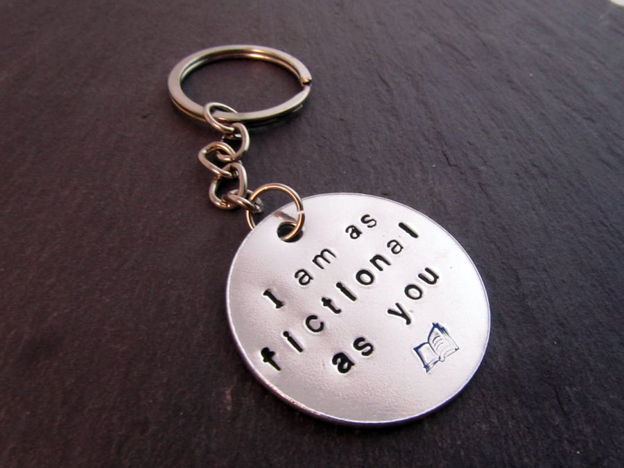 Fictional Quote Keyring, Robert Rankin Keyring - Folksy