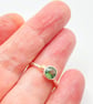 Green Apatite Ring in Silver and Gold  - Image 1