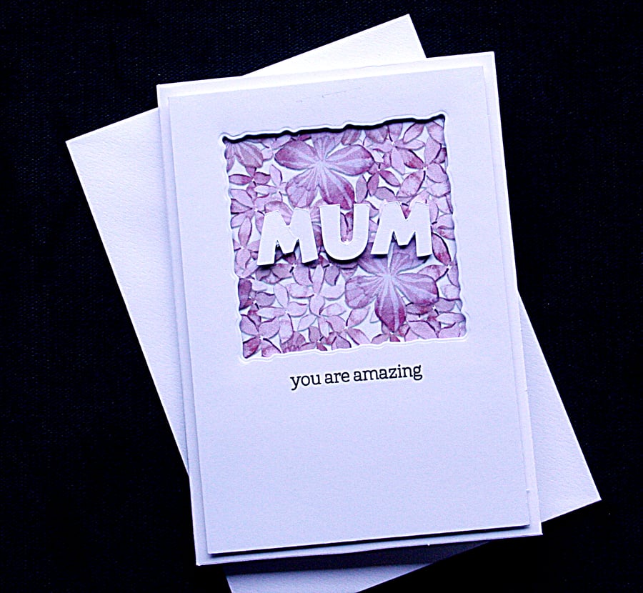 Amazing Mum - Handcrafted Mothers Day Card - dr17-0011