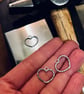 Small Sterling Silver Hammer Finished Heart Pendant Necklace - Image 6